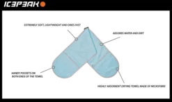 Hot ICEPEAK PET Splash Pocket Towel